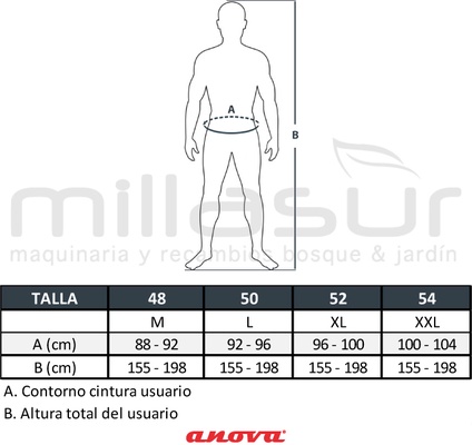 Zahon Desbrozadora Homologado Talla XL
